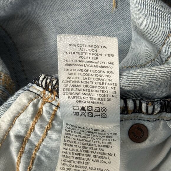 Lucky Brand Jeans Womens 12 31 Sweet Straight Casual Thrashed Destroyed Grunge - Picture 11 of 14